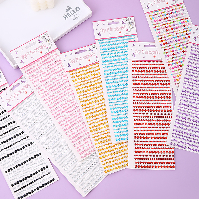 Phone Cases - Gemengde maten acryl diamant stickers zelfklevende