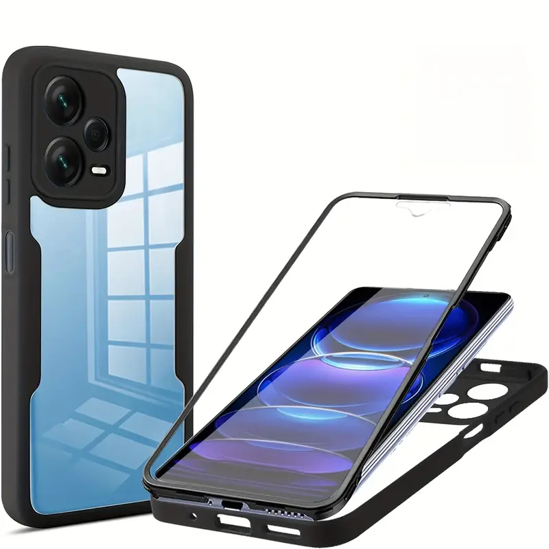 Heavy Duty 360 Full Body Protective Case - 360 Volledig Lichaam Transparant Hoesje Voor