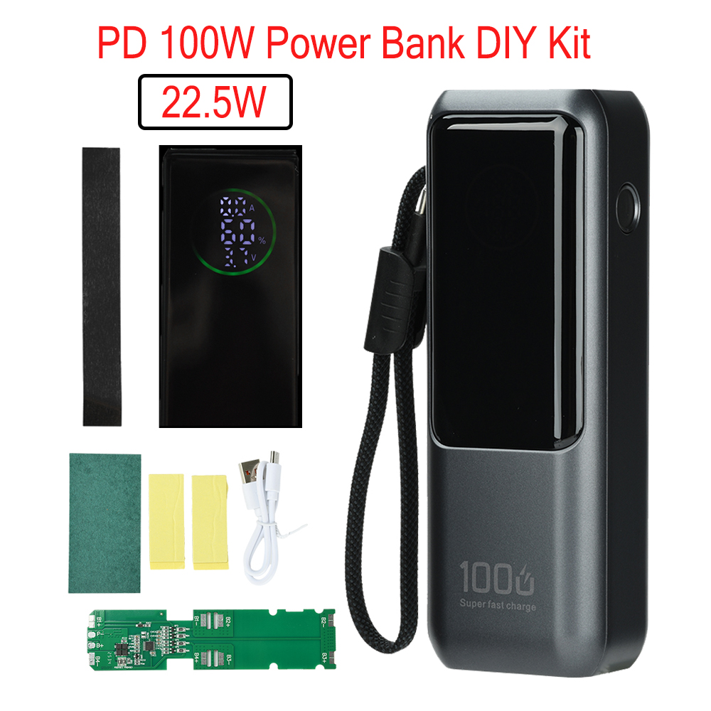 Power Banks - PD 100W Snellaad Powerbank Kit 4-cel