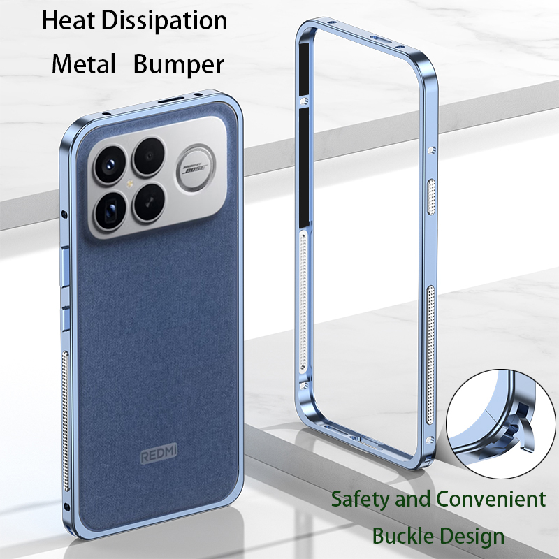 Metal Bumper Aluminum Frame Case - Bumperbehuizing van aluminiumlegering voor POCO F8