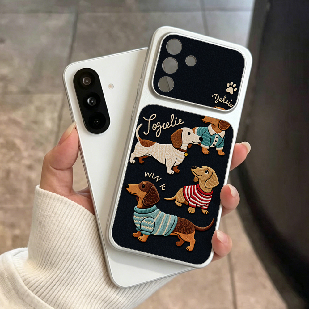 Cartoon Dachshund Telefoonhoes - Cute Cartoon Wrist Strap Silicone Case recensie en prijs