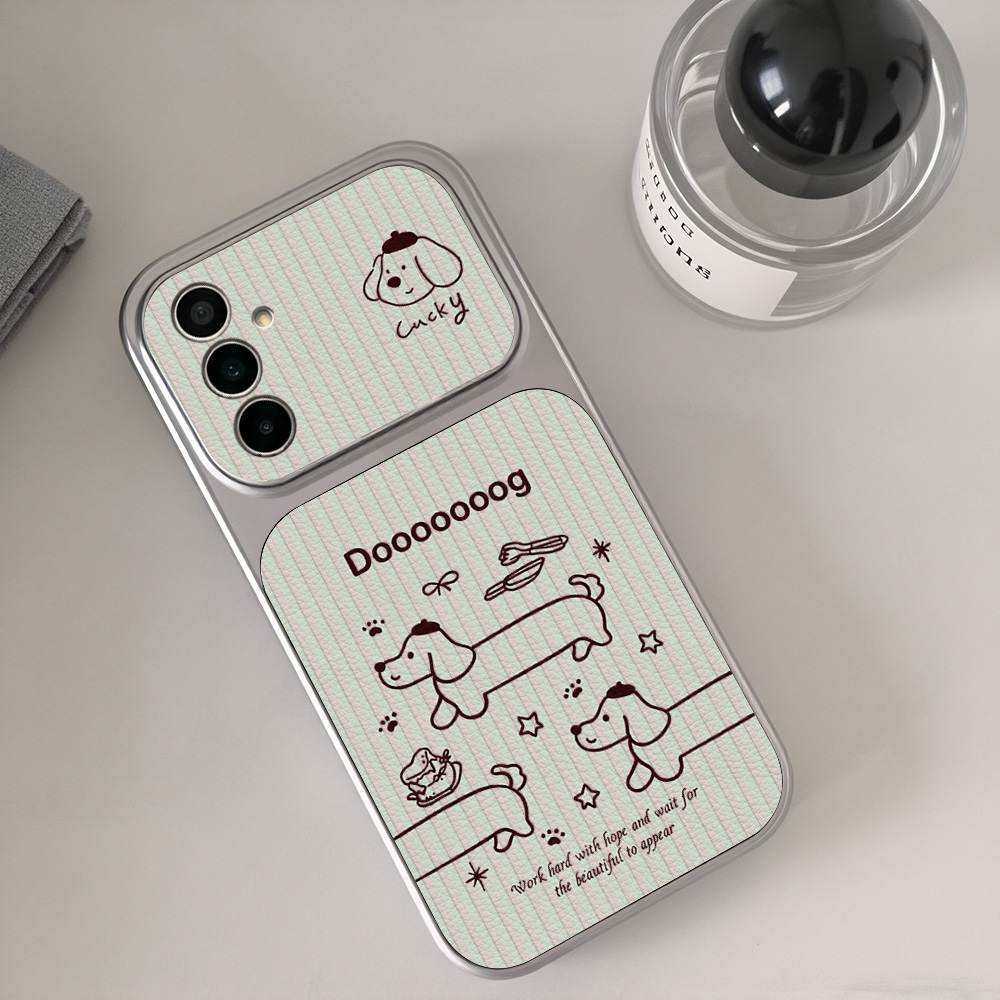 Cartoon Dachshund Telefoonhoes - Cute Cartoon Wrist Strap Silicone Case recensie en prijs