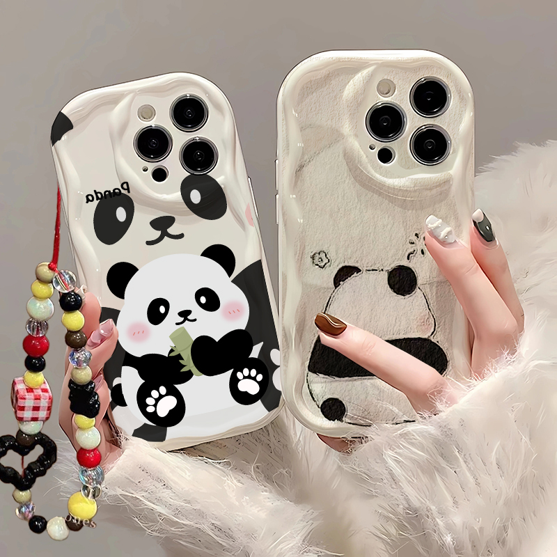 Schattige Panda Polsband Case  - Cute Cartoon Wrist Strap Silicone Case recensie en prijs