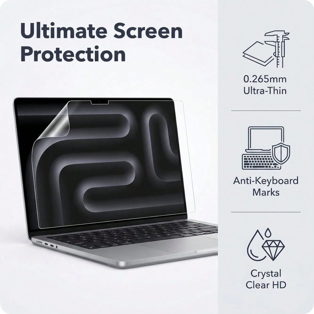 5-pack voor MacBook Pro 14 inc - Matte Anti Glare Screen Protector recensie en prijs