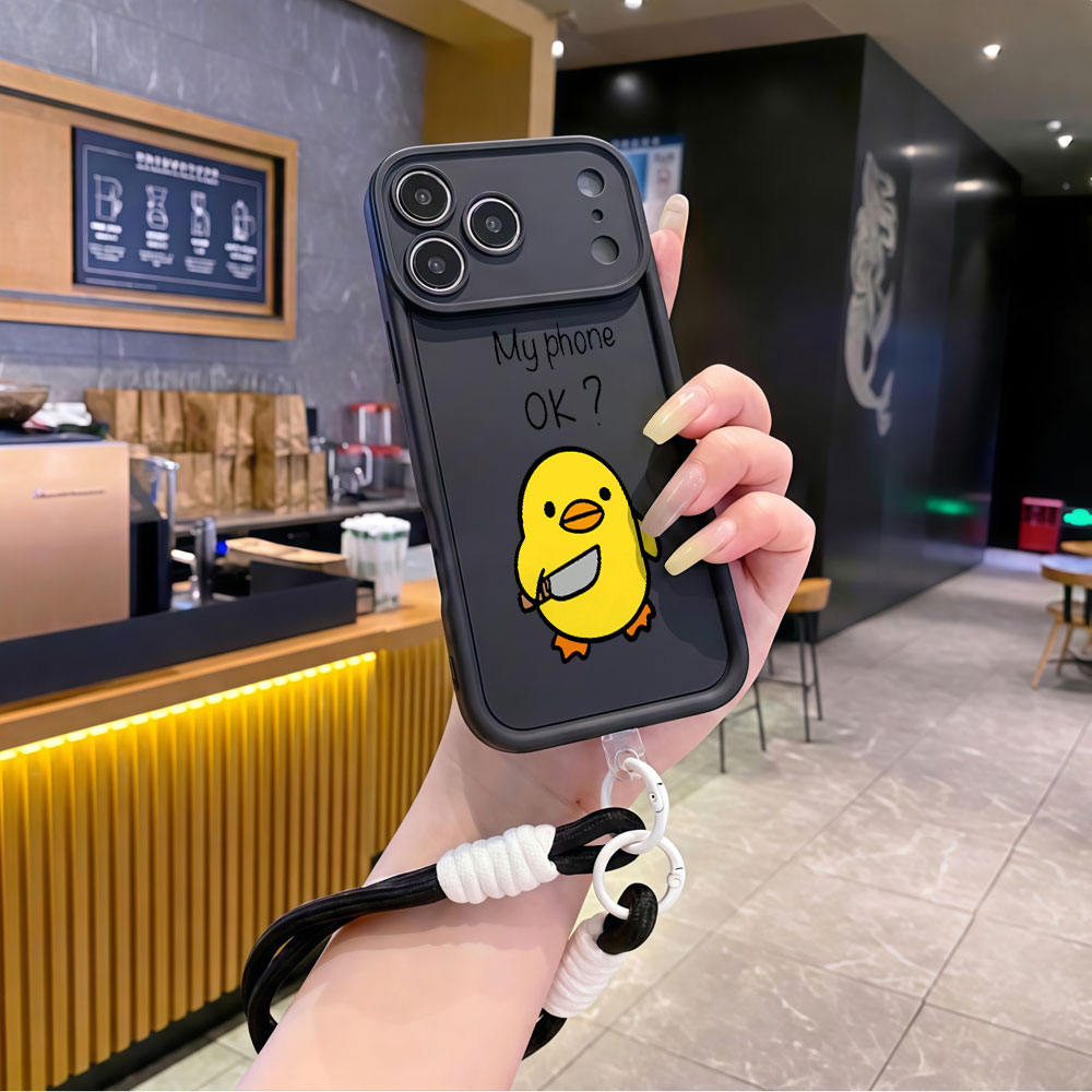 Schattig cartoon eendje polsba - Cute Cartoon Wrist Strap Silicone Case recensie en prijs