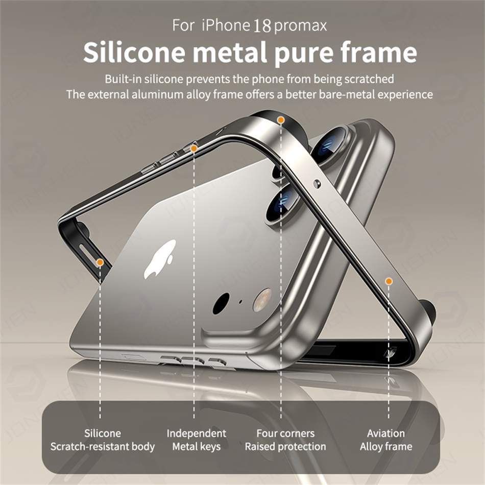 Lichtgewicht hybride siliconen - Metal Bumper Aluminum Frame Case recensie en prijs