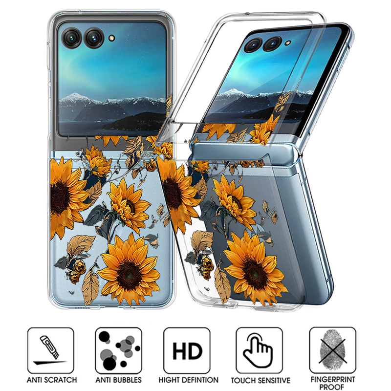 Zonnebloemen Patroon Clear Tel - Clear Shockproof Bumper Case recensie en prijs