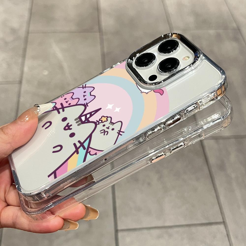 Cartoon Pusheen Kat Matte Tran - Clear Shockproof Bumper Case recensie en prijs