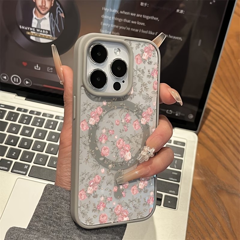 Roze Kleine Rozen Transparante - Clear Shockproof Bumper Case recensie en prijs