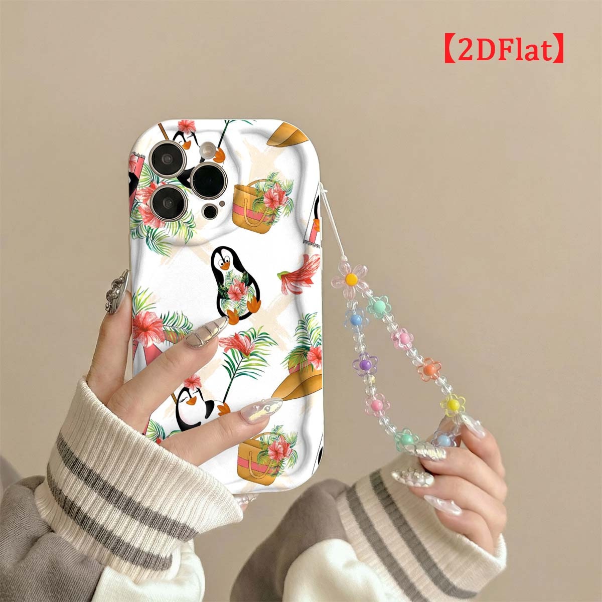 Schattig pinguïn telefoonhoesj - Cute Cartoon Wrist Strap Silicone Case recensie en prijs