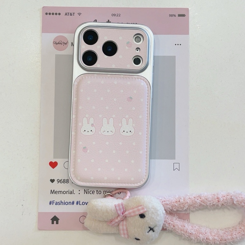 Schattig aardbei Cartoon Miffy - Cute Cartoon Wrist Strap Silicone Case recensie en prijs